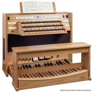 Gesamtansicht der Gloria Concerto Plus 3-51 Trend DLX mit Physis Plus Technologie und 51 Registern
